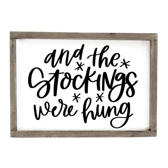 Tahari Home Ivory Embroidered Metallic Gold Geometric Christmas Stocking NWT - Picture 2 of 8